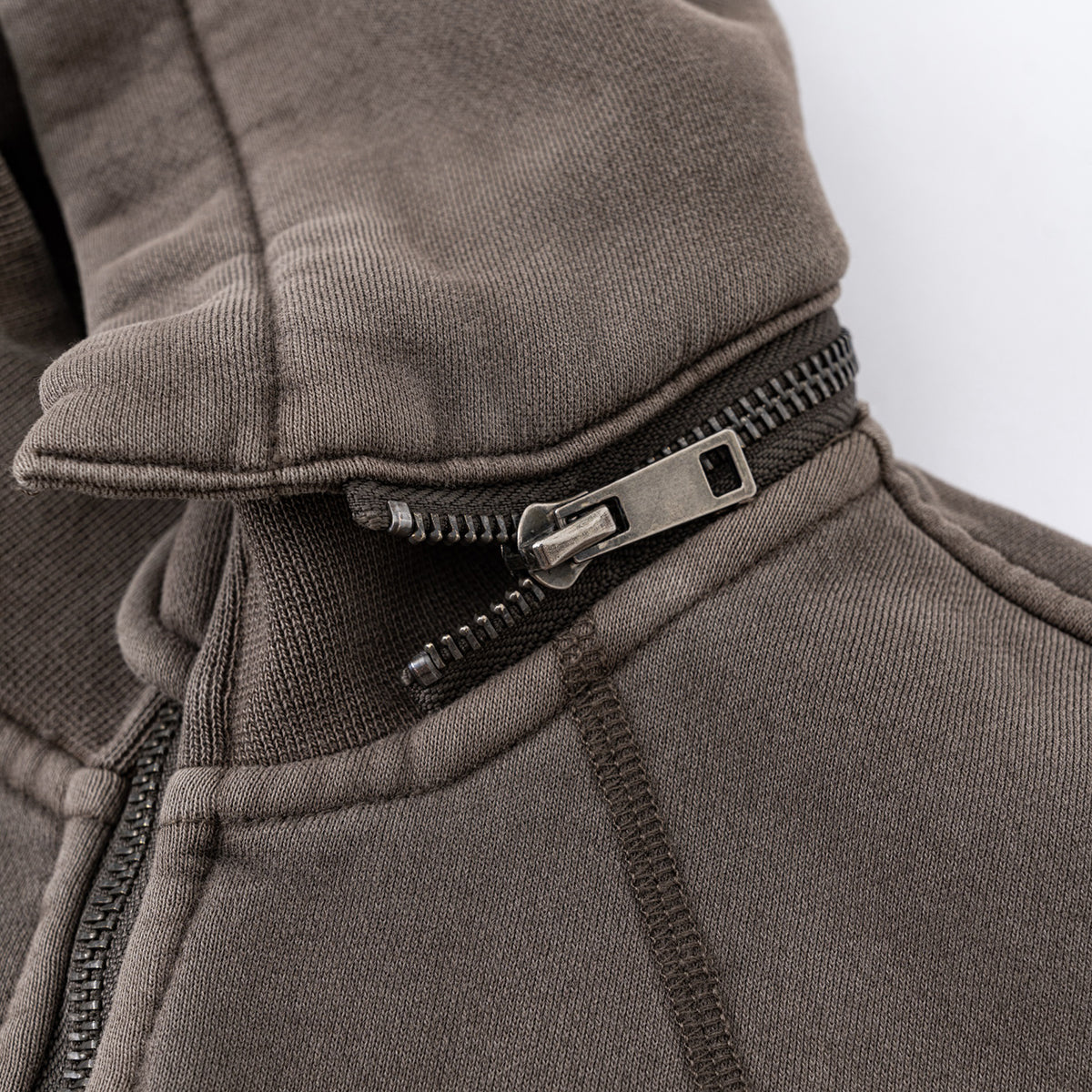 Detachable Hood Double Slider Fleece Hoodie