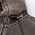 Detachable Hood Double Slider Fleece Hoodie