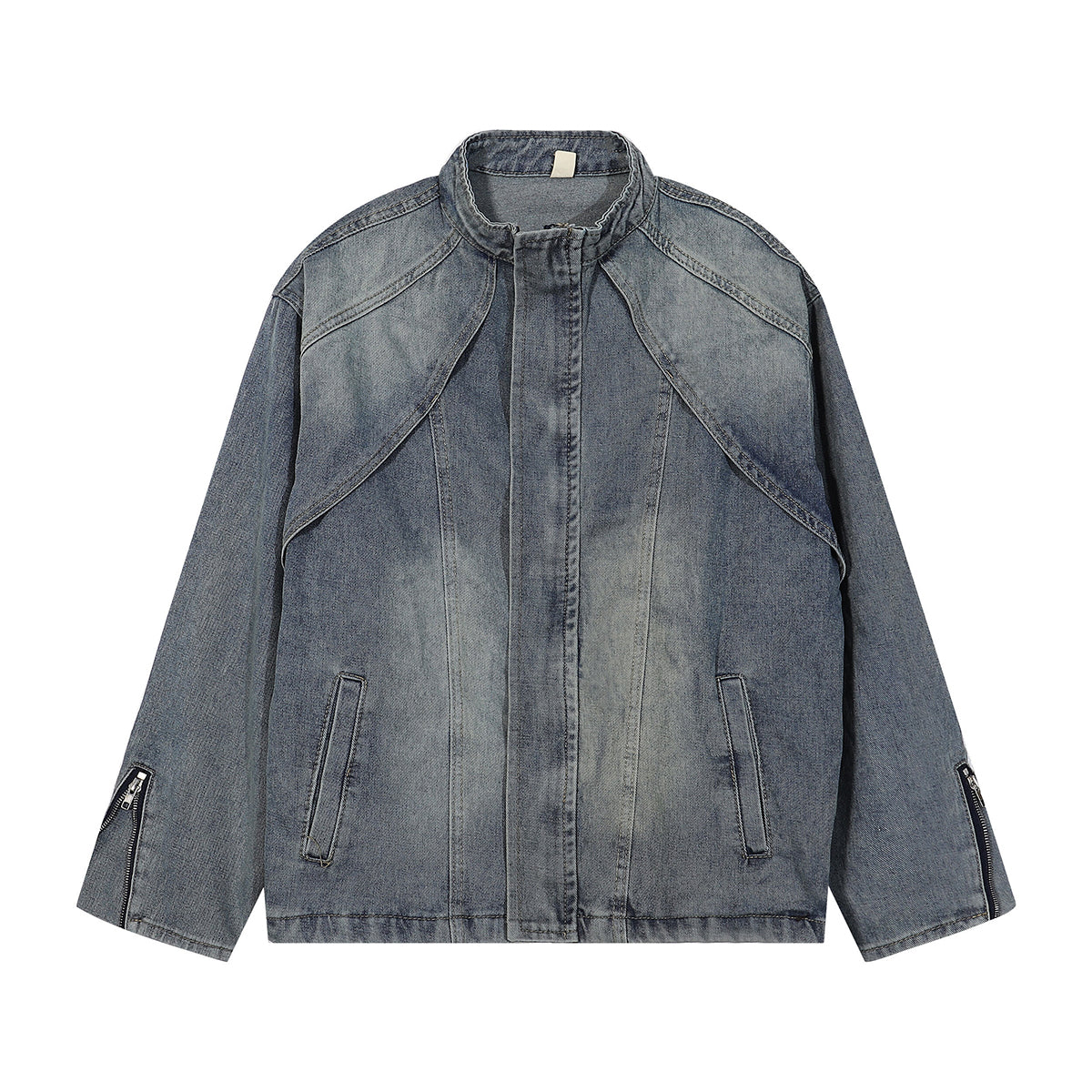 Washed Faded Oversized Denim Jacket