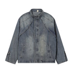 Washed Faded Oversized Denim Jacket