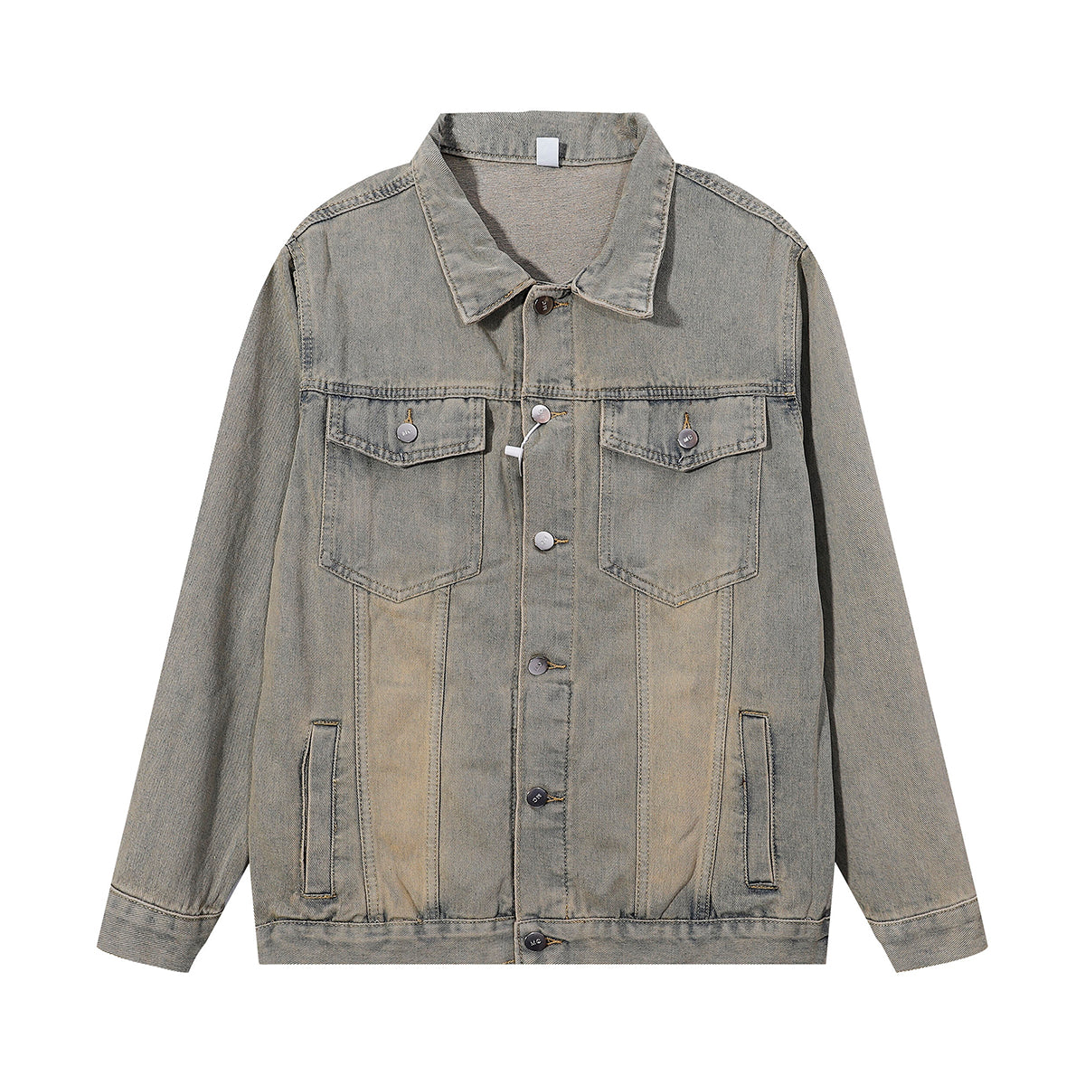 Relaxed Washed Denim Trucker Jacket