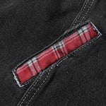 Women's Plaid Patchwork Denim Jacket