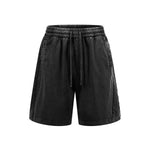 Distressed Patchwork Raw Edge Shorts