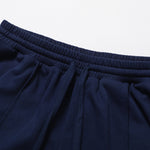 Women's Solid Pleated Cotton Shorts
