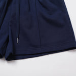 Women's Solid Pleated Cotton Shorts