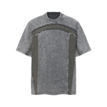 Patchwork Vintage Washed Short Sleeve Cotton Tee