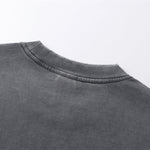 Utility Pocket Distressed Washed Oversized Street Tee