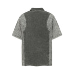 Two Tone Vintage Wash Contrast Panels Polo Shirt