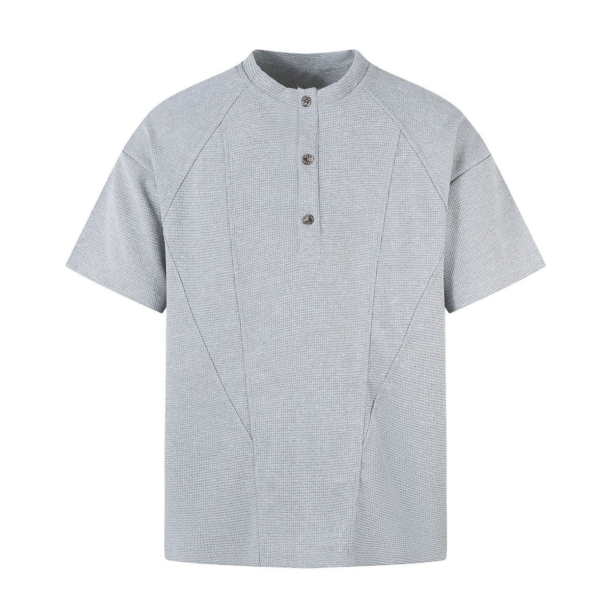 Vintage Waffle Knit Deconstructed Slim Crew Tee