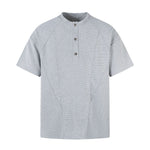 Vintage Waffle Knit Deconstructed Slim Crew Tee