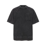 Vintage Washed Patchwork Short Sleeve Chest Pocket Tee