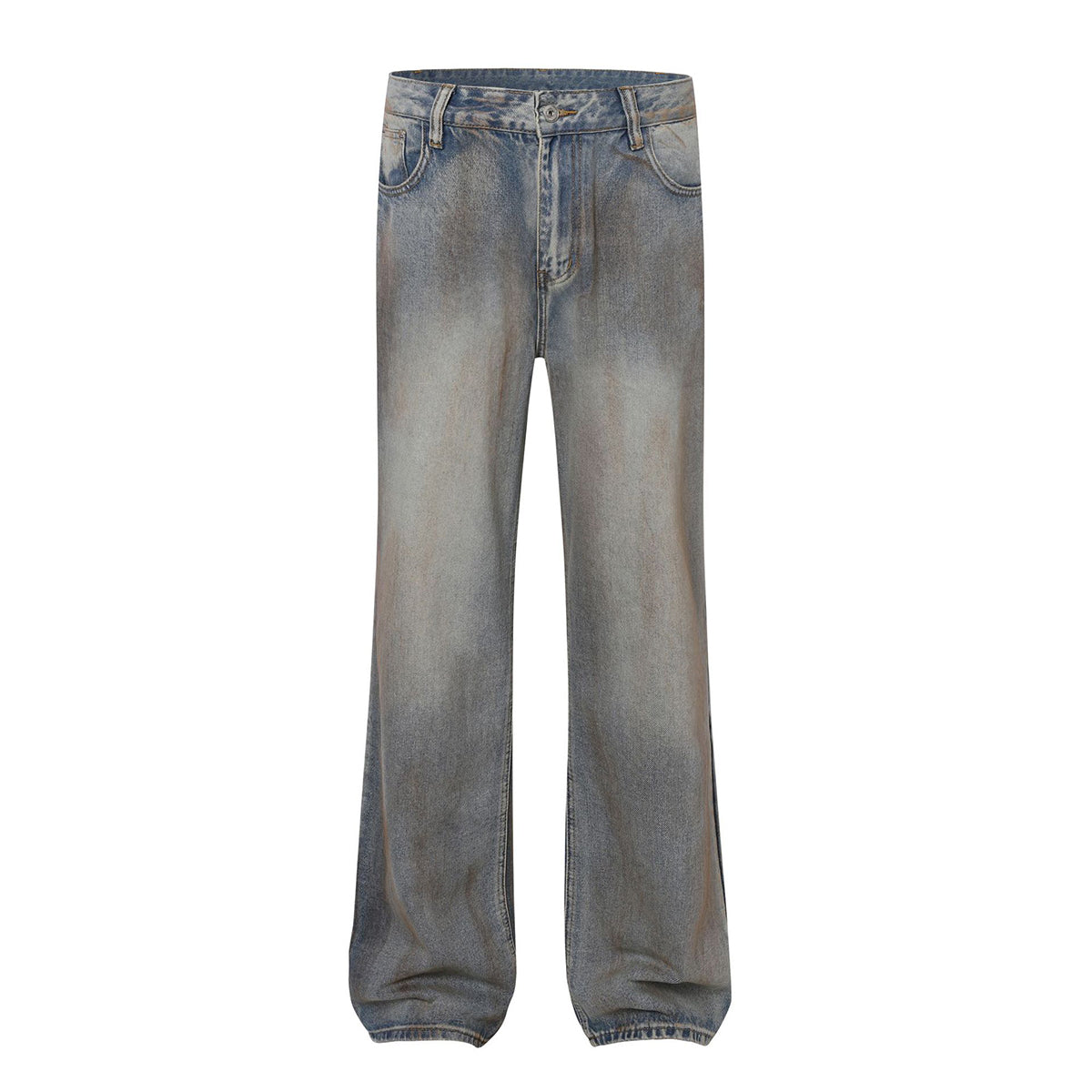 Classic Vintage Wash Straight Leg Relaxed Jeans