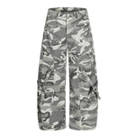 Utility Camouflage Cargo Wide Leg Pants