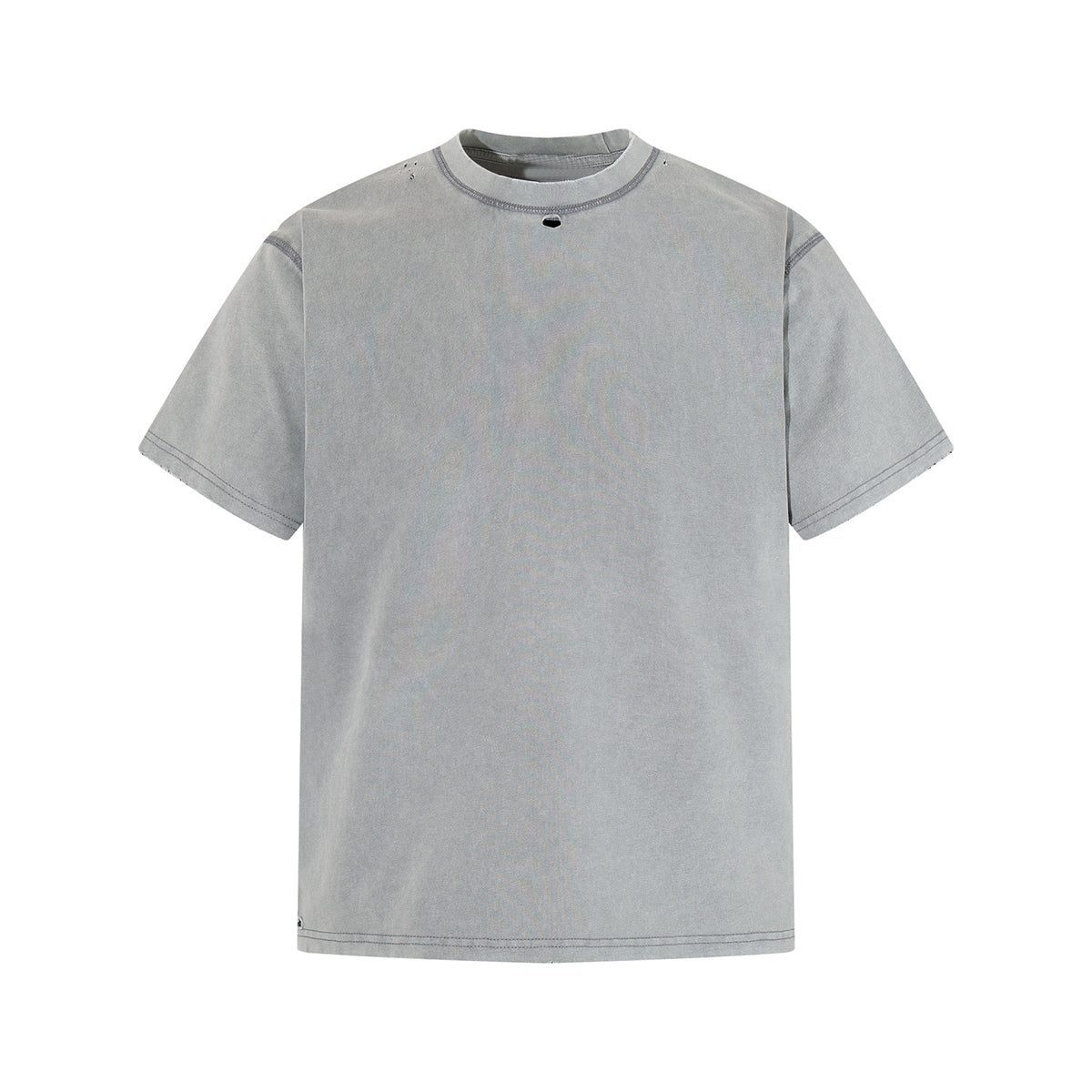 Vintage Washed Distressed Crewneck Short Sleeve Casual Tee