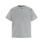 Vintage Washed Distressed Crewneck Short Sleeve Casual Tee