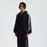 Distressed Paint Splatter Zippered Hoodie