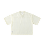 Breathable Mesh Oversized V Neck Tee