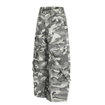 Utility Camouflage Cargo Wide Leg Pants