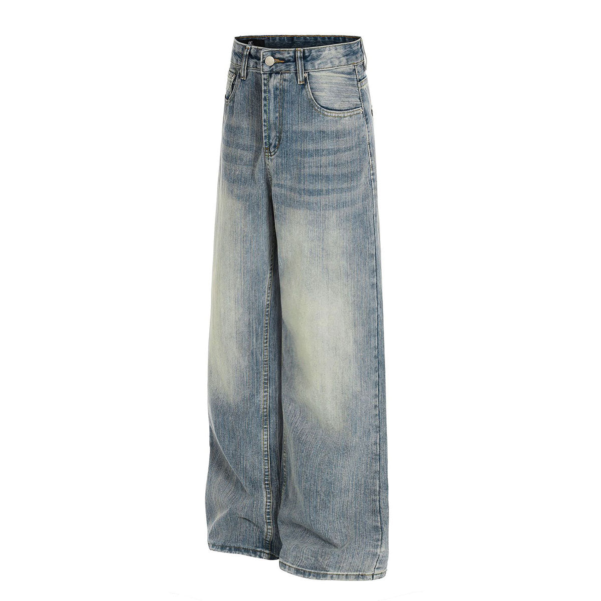 Light Wash High Waist Wide Jeans