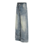 Light Wash High Waist Wide Jeans