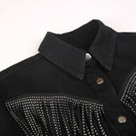 Casual All-match Tassel Denim Shirt Jacket