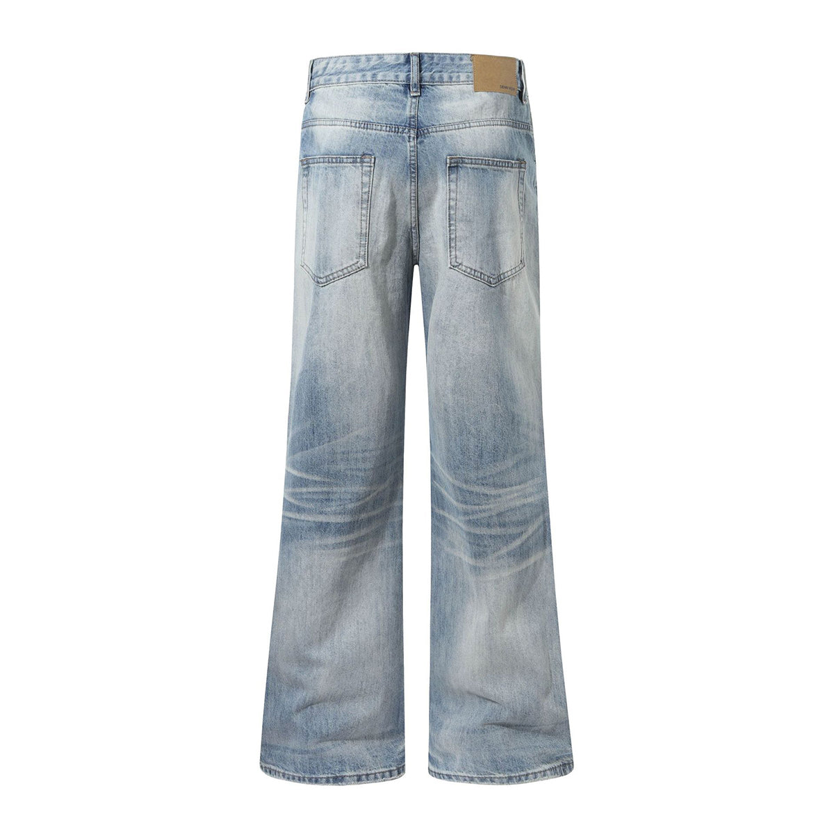 Vintage Light Wash High Waisted Wide Leg Relaxed Jeans