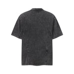 Vintage Washed Distressed Short Sleeve Panel Design Tee