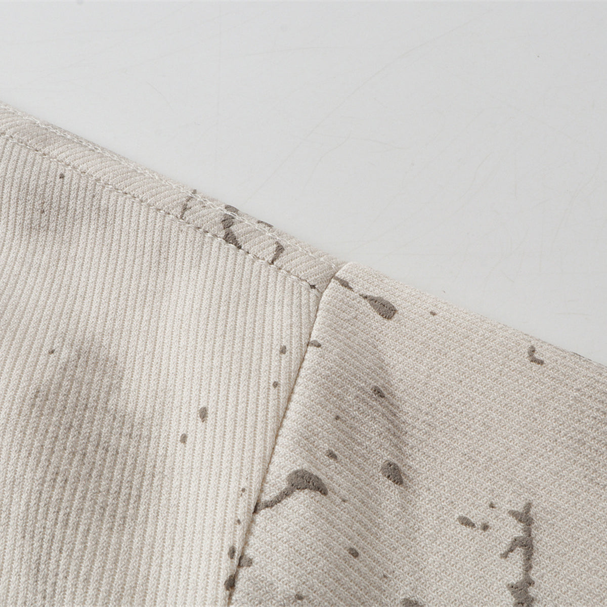 Gradient Jacquard Crack Distressed Statement Tee