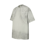 Structured Seams Minimalist Gradient Contemporary Design Tee