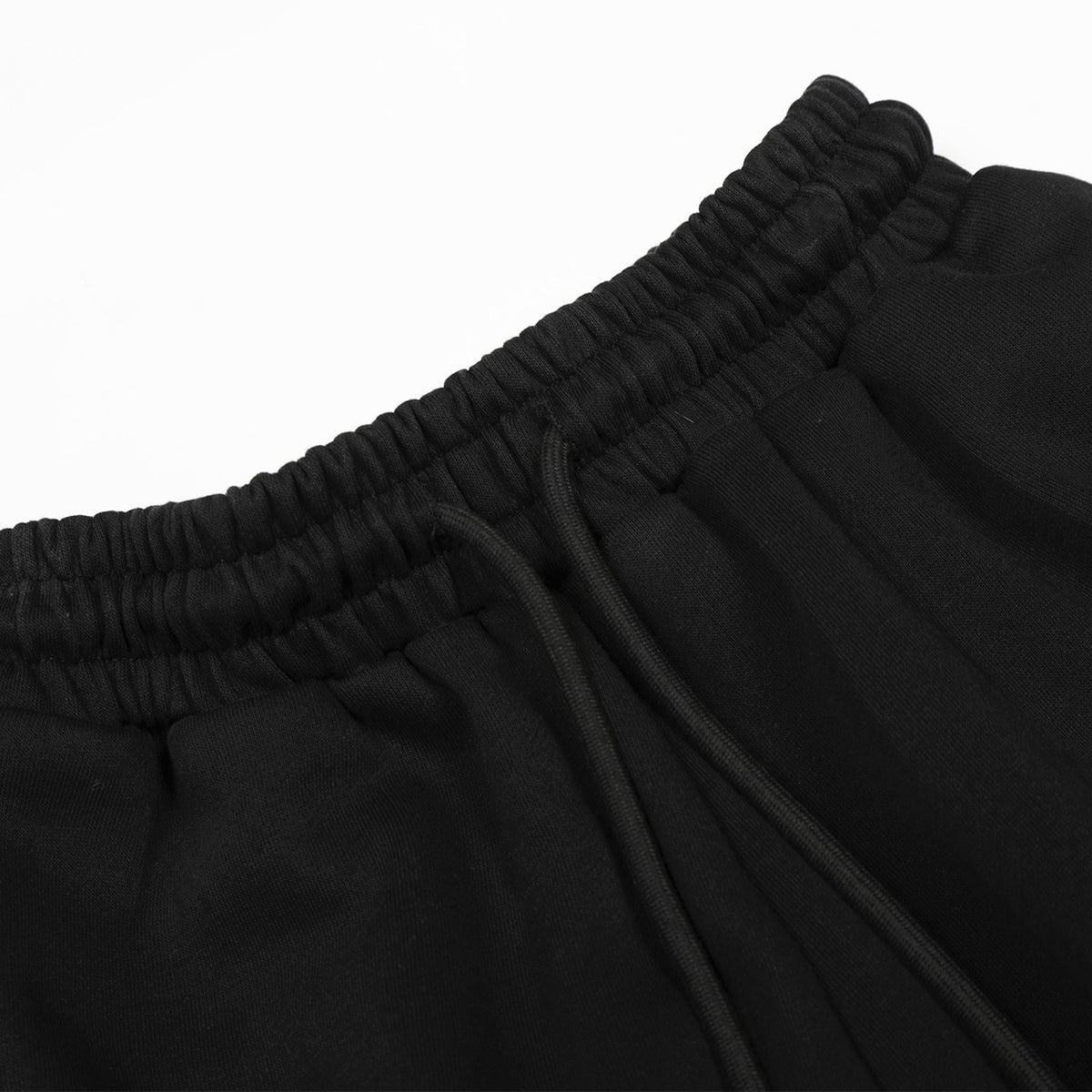 Studded 67 Print Black Wide Leg Sweatpants