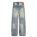 Light Wash High Waist Wide Jeans