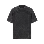 Patchwork Vintage Washed Short Sleeve Cotton Tee