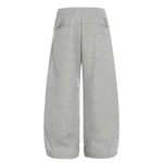High Street Minimal Wide-Leg Drawstring Sweatpants