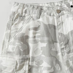 Snow Camo Combat Multi Pocket Wide Leg Cargo Pants