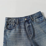 Vintage Light Wash High Waisted Flared Denim Jeans