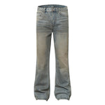 Flared Loose Fit Jeans High Street Washed Vintage