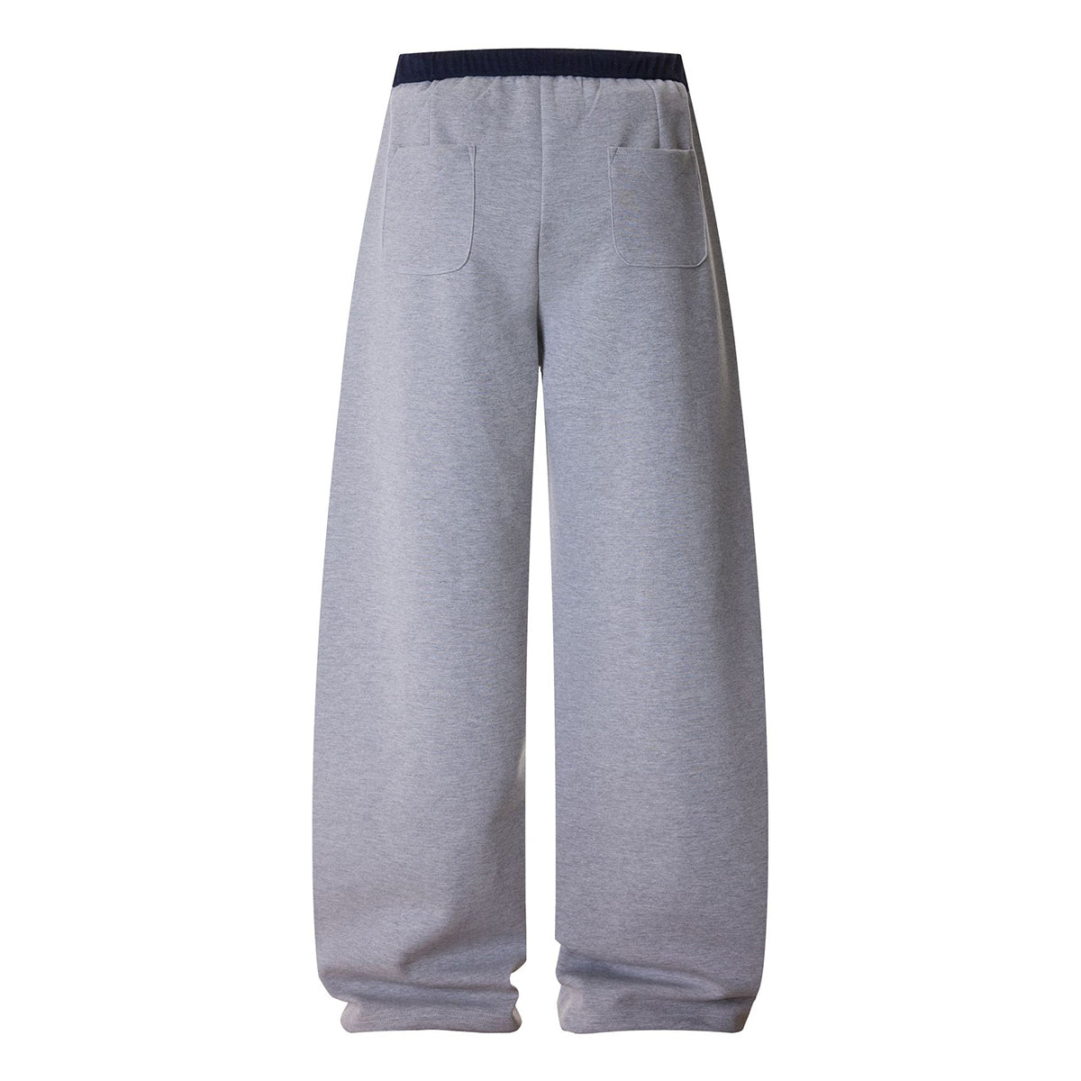 Relaxed Streetwear Deconstructed Curved Blade Joggers