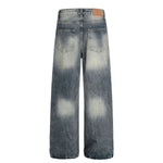 Distressed High Waist Wide Leg Jeans