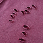 Retro Distressed Cotton Vintage Wash Polo T-Shirt