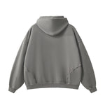 Heavyweight Washed Raw Edge Cotton Hoodie