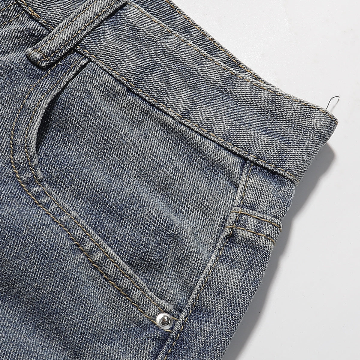 Cartoon Food Embroidery Fun Streetwear Denim Shorts