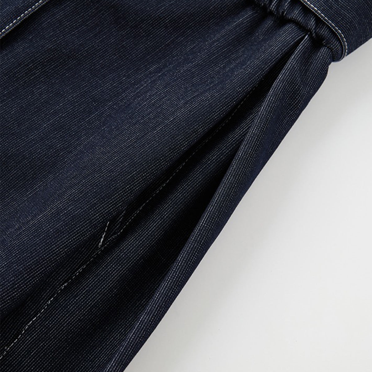 High Waist Tie Belt Relaxed Denim Shorts