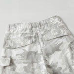 Snow Camo Combat Multi Pocket Wide Leg Cargo Pants