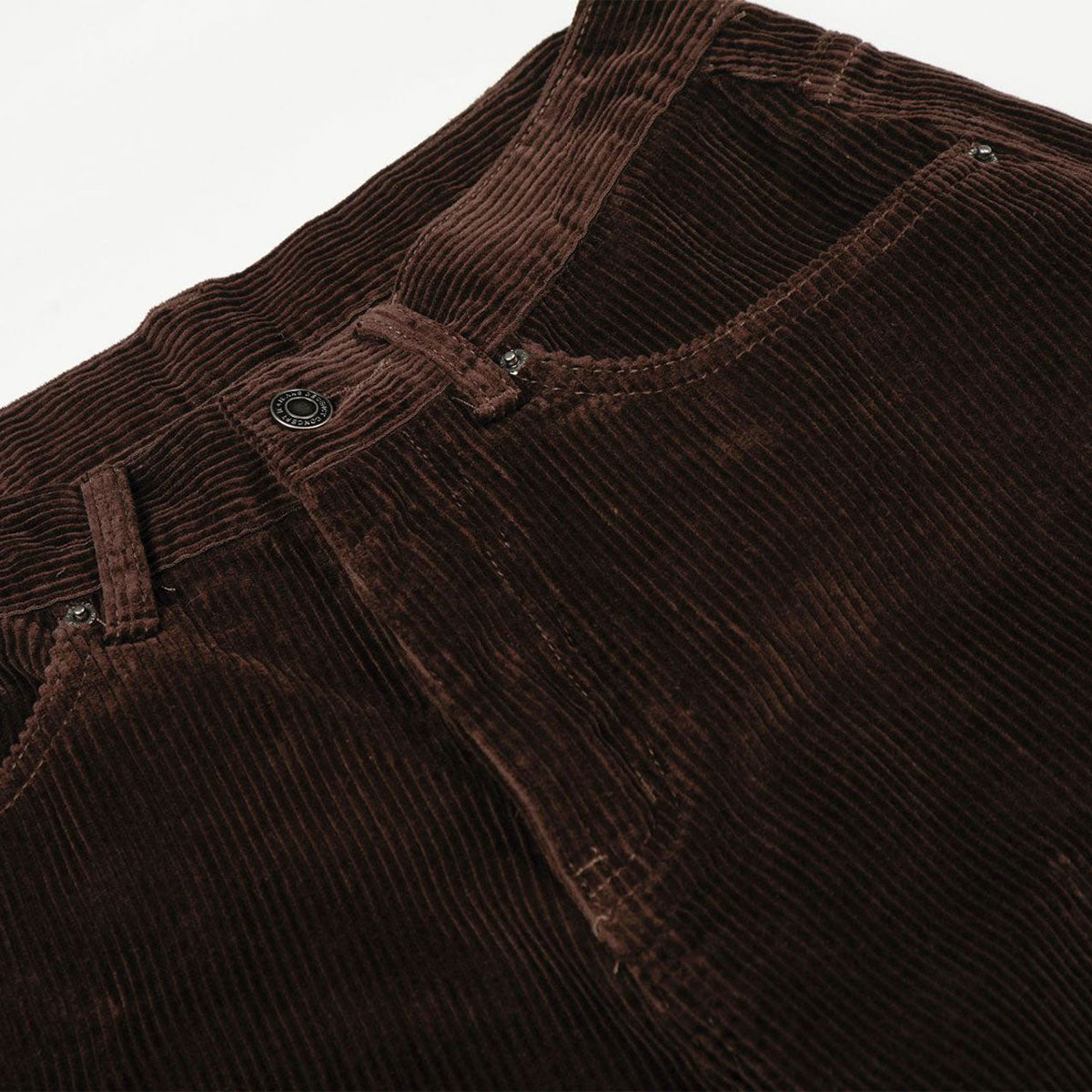 Dark Brown Wide Leg Relaxed Corduroy Pants