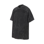 Patchwork Vintage Washed Short Sleeve Cotton Tee