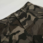 Camouflage Utility Wide Leg Adjustable Hem Pants