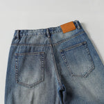 Vintage Light Wash High Waisted Flared Denim Jeans