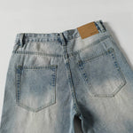 Vintage Light Wash Flared Loose Fit Streetwear Jeans