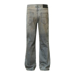 Flared Loose Fit Jeans High Street Washed Vintage
