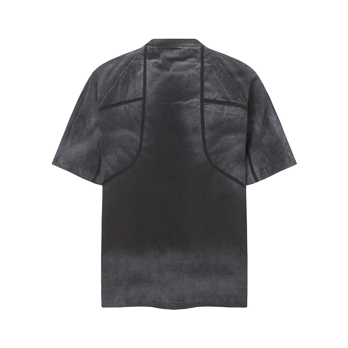 Structured Seams Minimalist Gradient Contemporary Design Tee